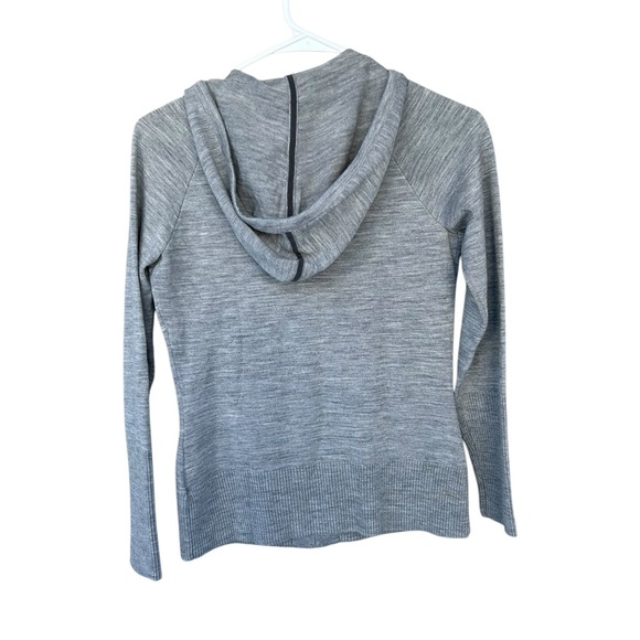 Smartwool 100% Wool Full Zip Hoodie Sweatshirt - Size XS - Gray - Picture 12 of 13